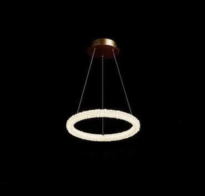 Luxe Crystal Halo Chandelier