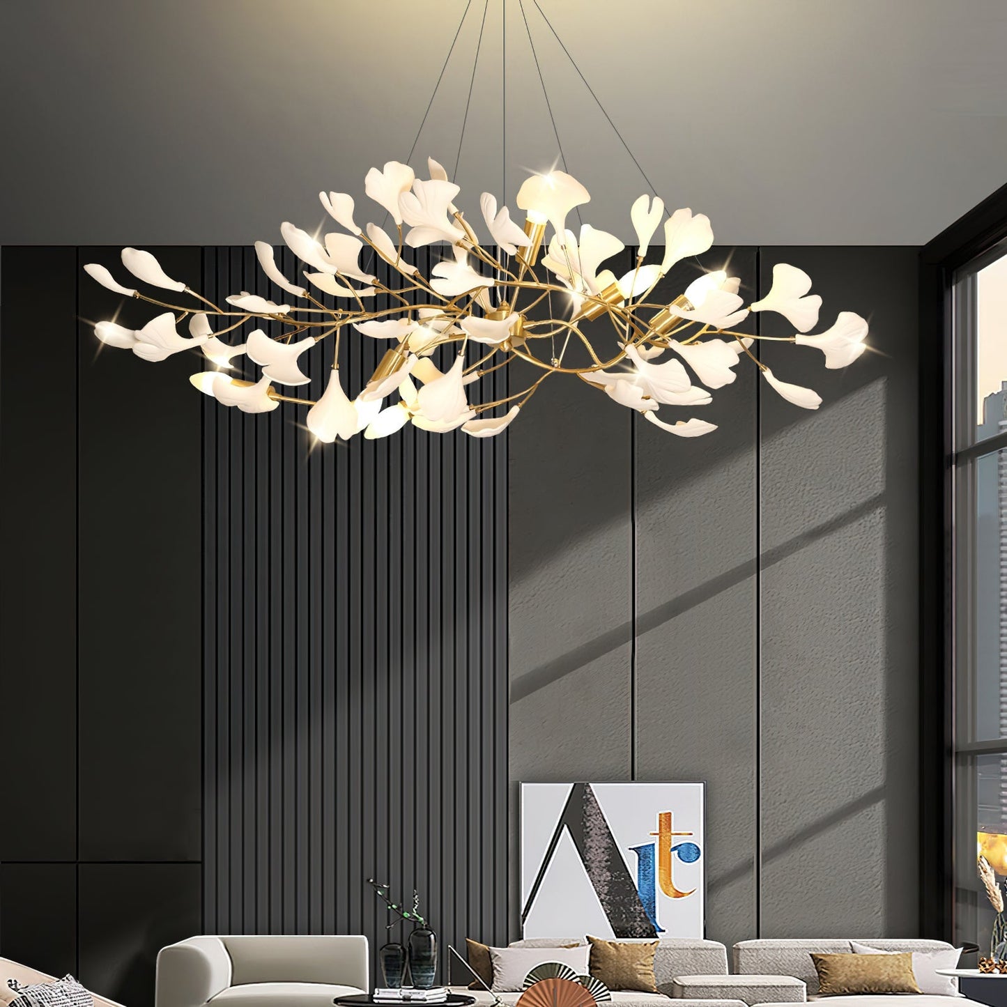 Ginkgo Silhouette Chandelier