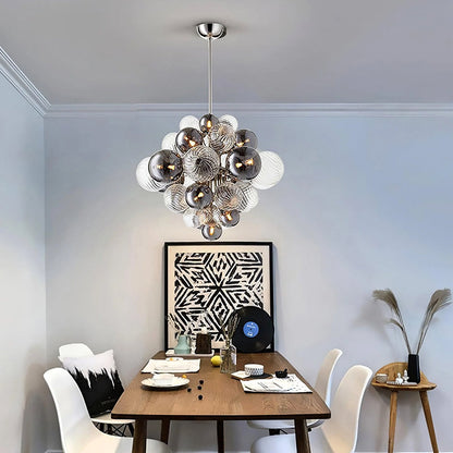 Bubble Glow Glass Chandelier