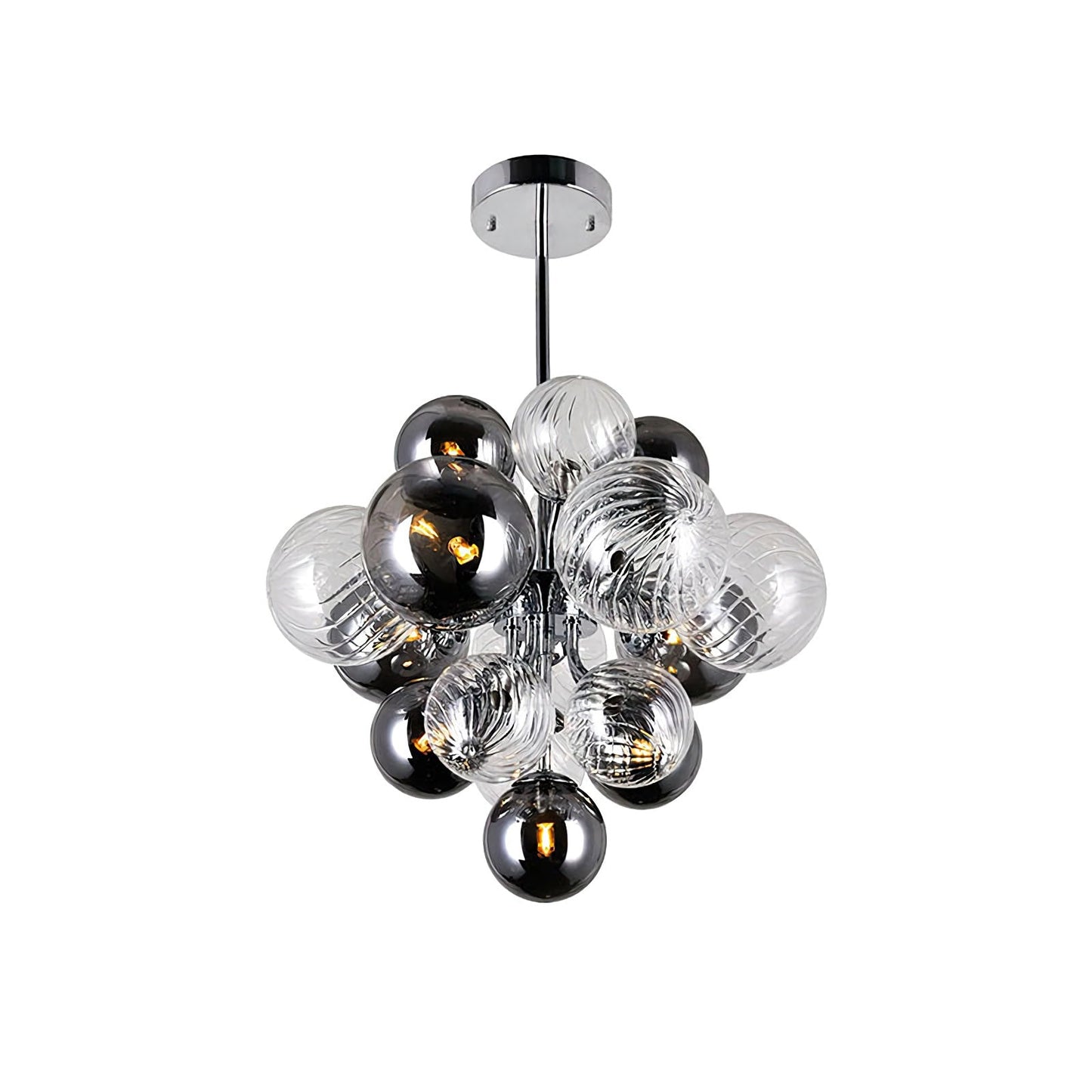 Bubble Glow Glass Chandelier