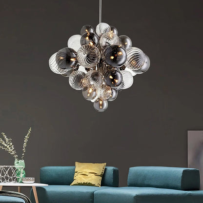 Bubble Glow Glass Chandelier