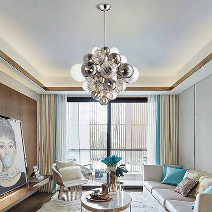 Bubble Glow Glass Chandelier