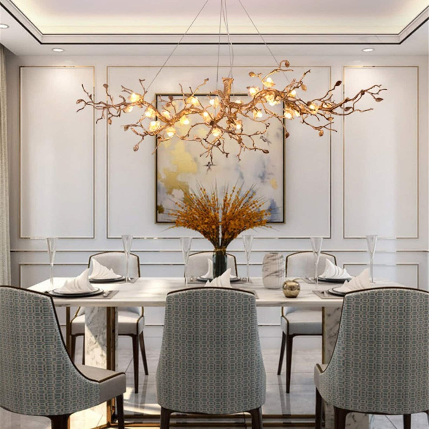 Crystal Bloom Branch Chandelier