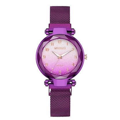 Women Magnet Buckle Gradient Color Watches Luxury Ladies Fashion Female Wristwatches For Gift Clock For Women and Girls