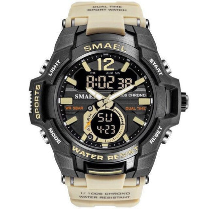 Modern Luxury Sport Watch For Men Fashion Casual Alarm Clock 50M Waterproof In Military Chrono Dual Display Style Wristwatches Relogio Masculino
