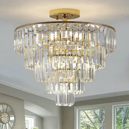 Luxury Gold Crystal Chandelier