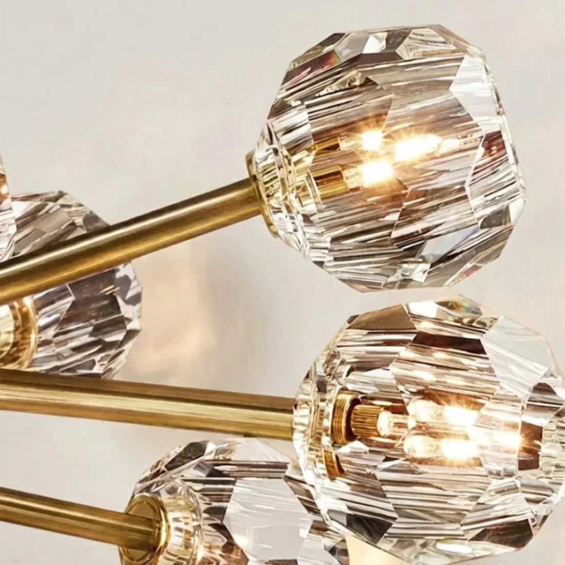 Grand Crystal Orb Branch Chandelier