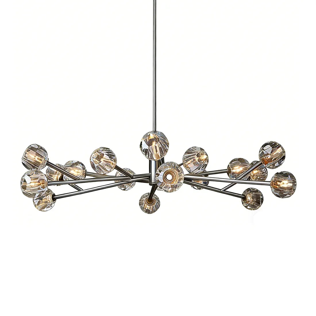 Grand Crystal Orb Branch Chandelier