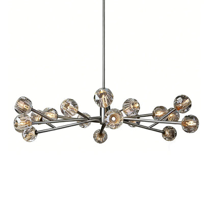 Grand Crystal Orb Branch Chandelier