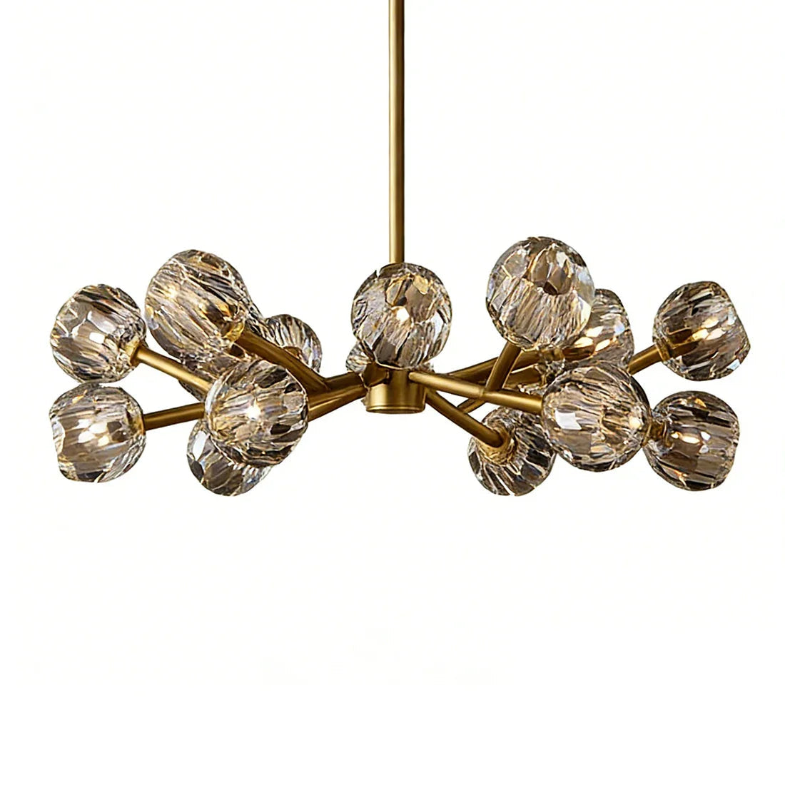 Grand Crystal Orb Branch Chandelier