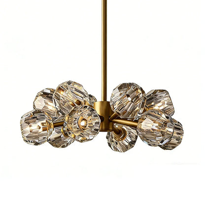 Grand Crystal Orb Branch Chandelier