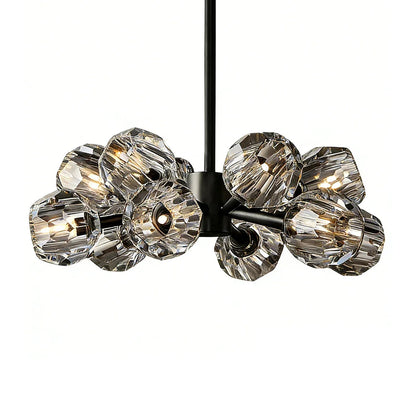 Grand Crystal Orb Branch Chandelier