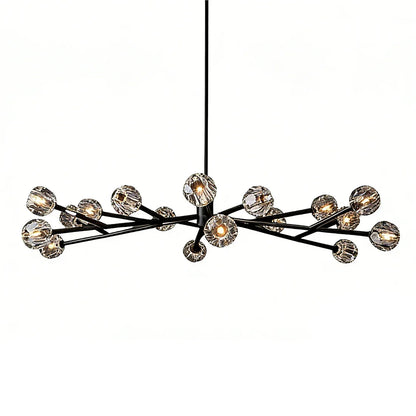 Grand Crystal Orb Branch Chandelier