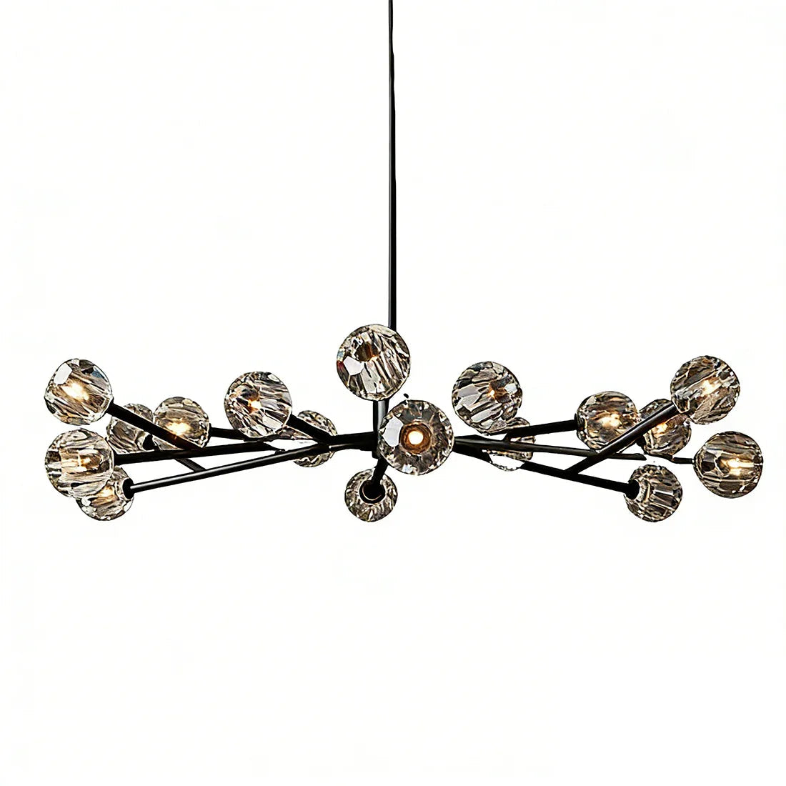 Grand Crystal Orb Branch Chandelier