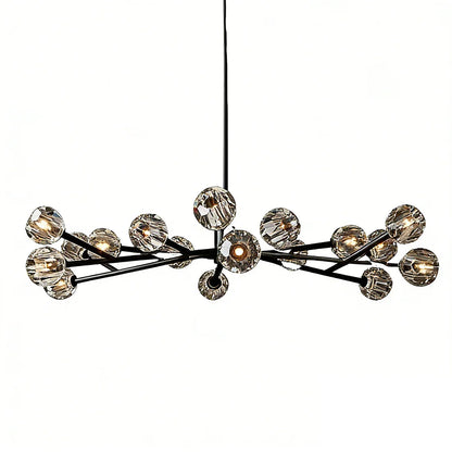 Grand Crystal Orb Branch Chandelier