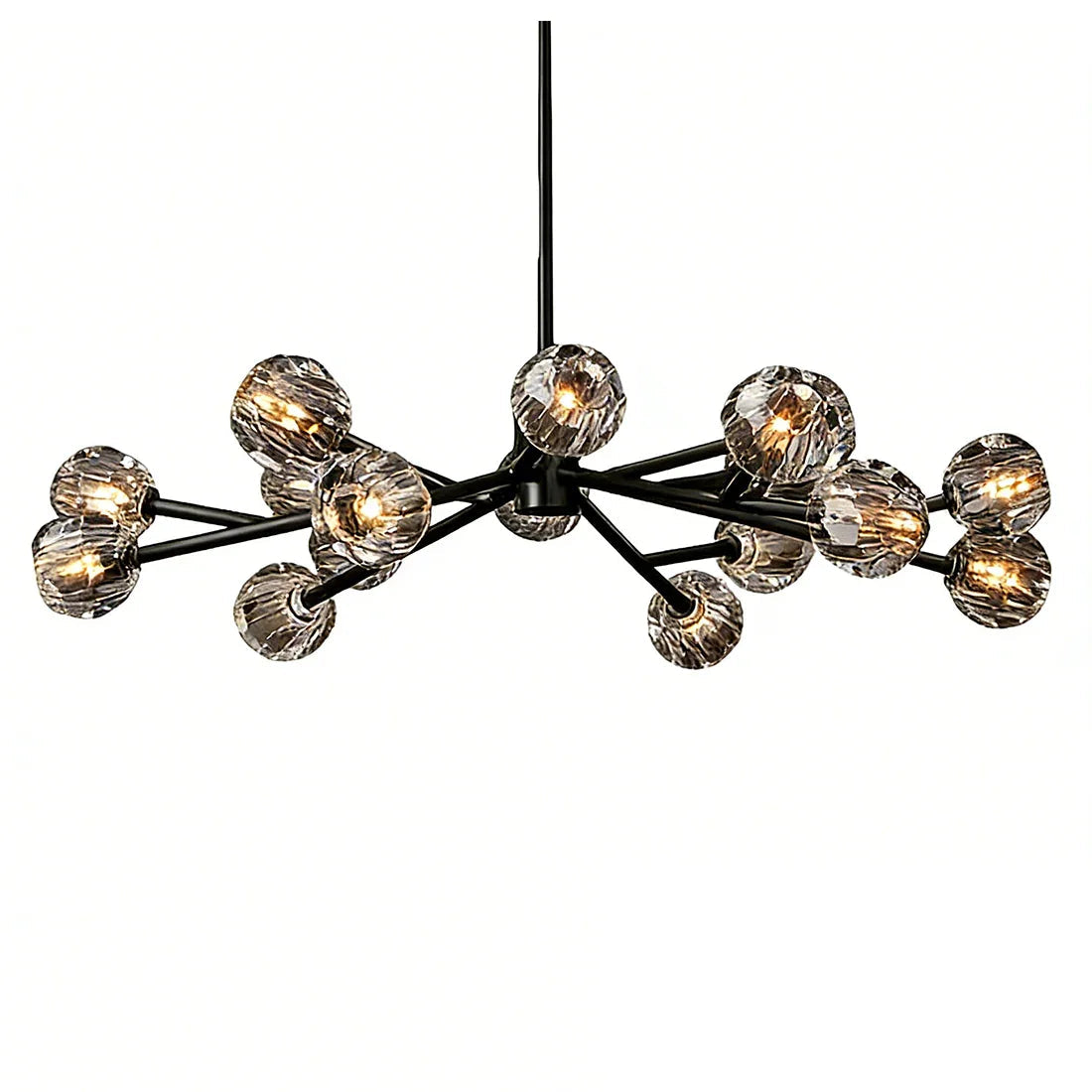 Grand Crystal Orb Branch Chandelier