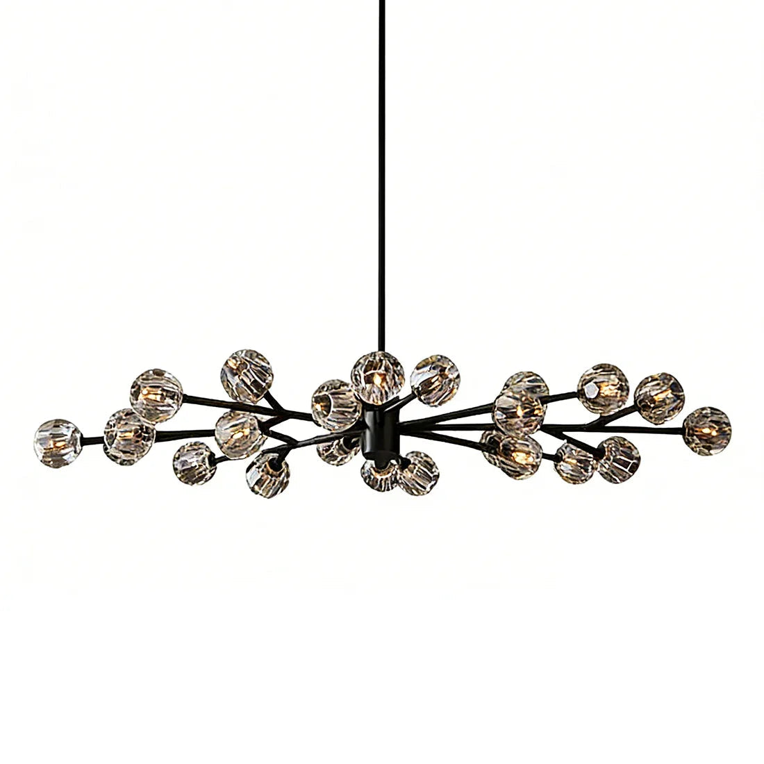Grand Crystal Orb Branch Chandelier
