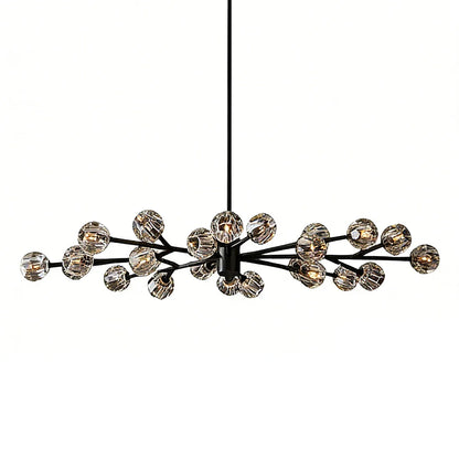 Grand Crystal Orb Branch Chandelier