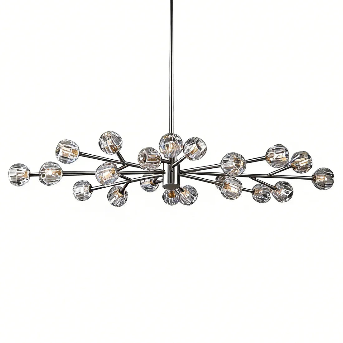 Grand Crystal Orb Branch Chandelier