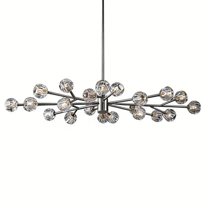 Grand Crystal Orb Branch Chandelier