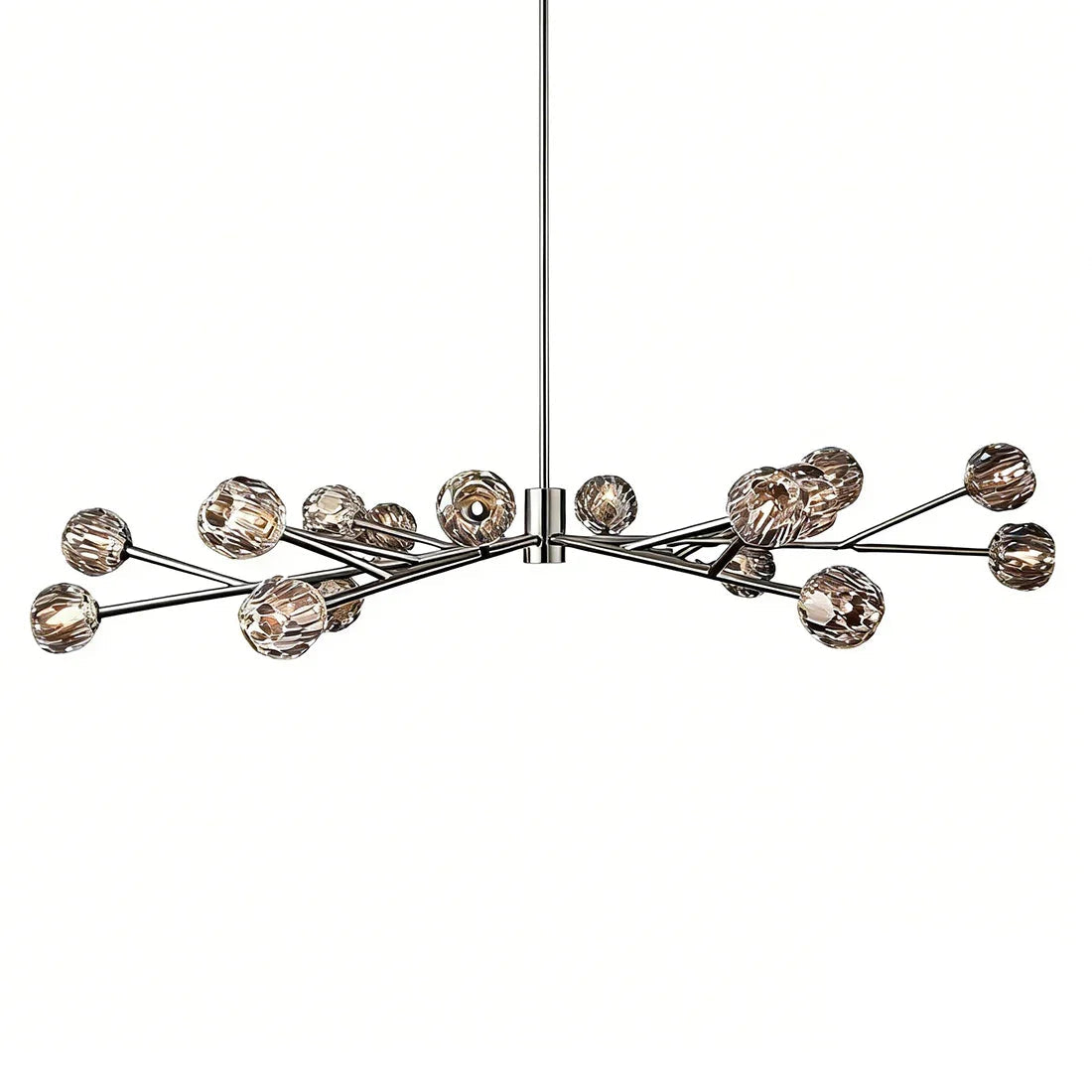 Grand Crystal Orb Branch Chandelier