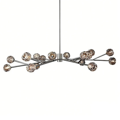 Grand Crystal Orb Branch Chandelier
