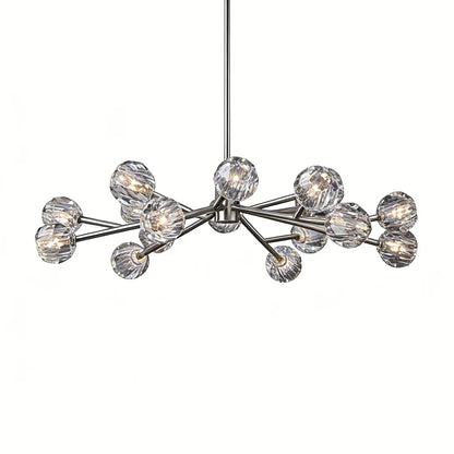 Grand Crystal Orb Branch Chandelier