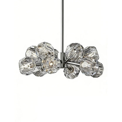 Grand Crystal Orb Branch Chandelier