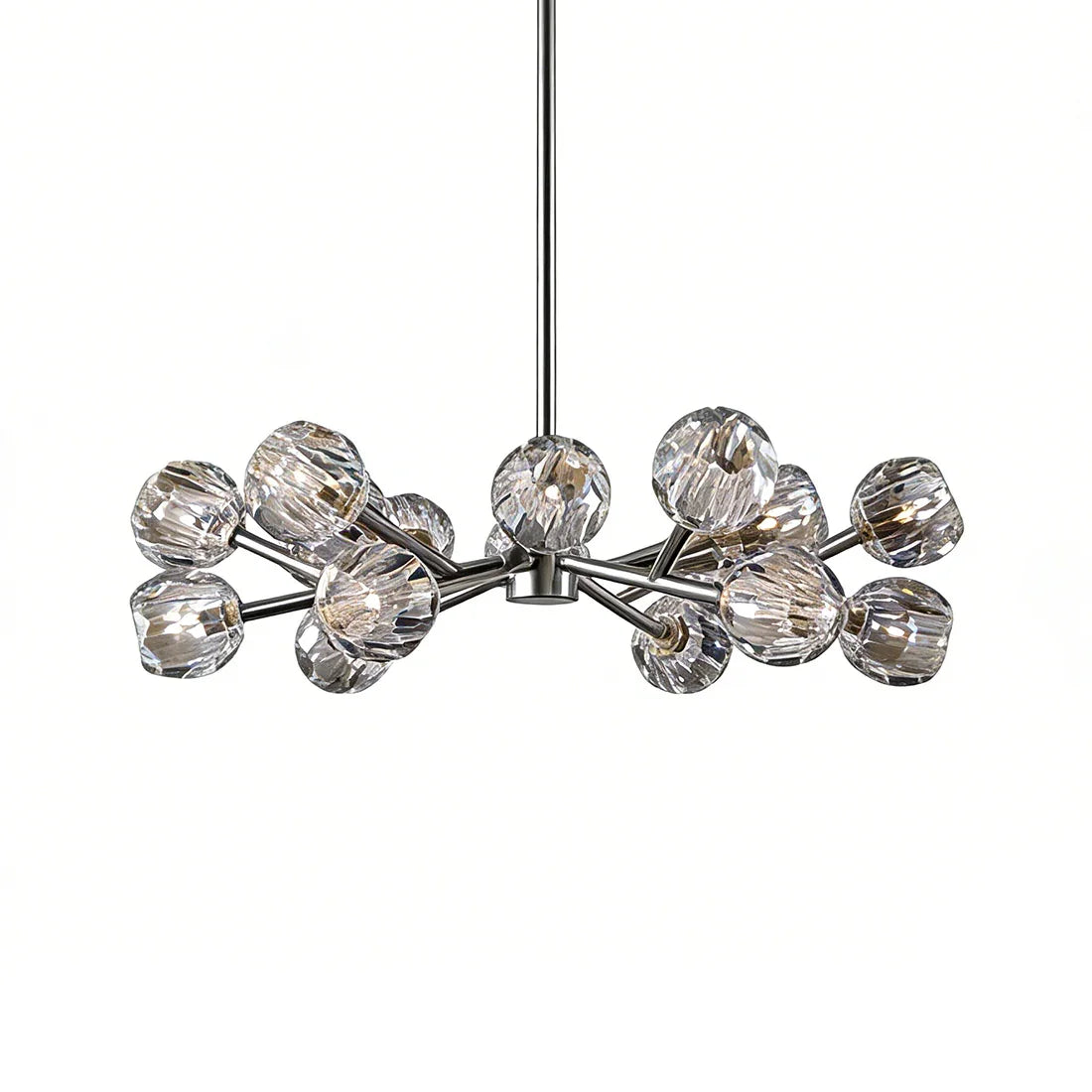 Grand Crystal Orb Branch Chandelier