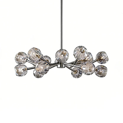 Grand Crystal Orb Branch Chandelier