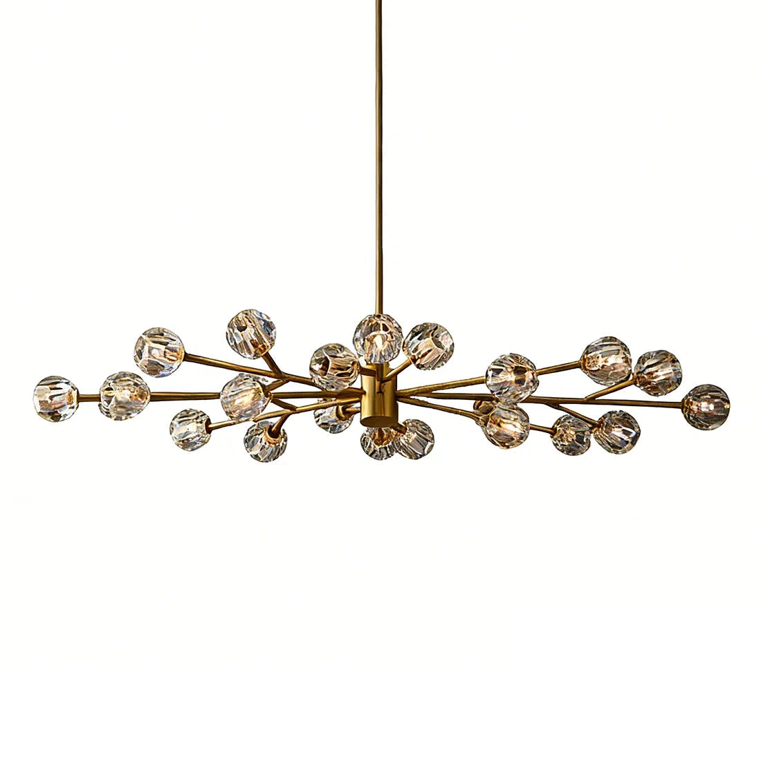 Grand Crystal Orb Branch Chandelier