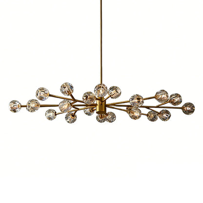 Grand Crystal Orb Branch Chandelier