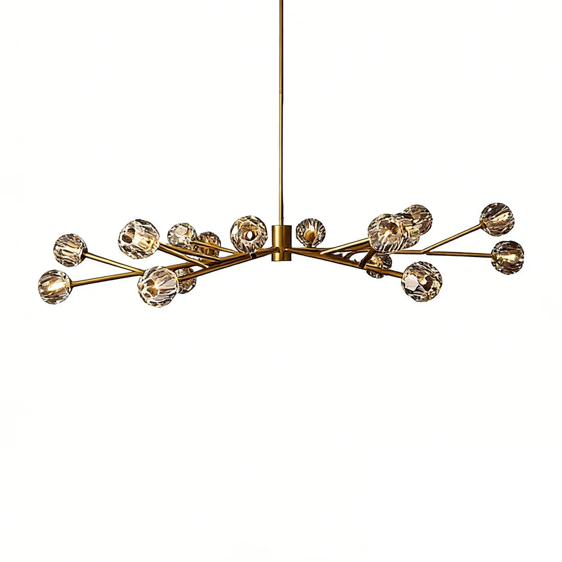 Grand Crystal Orb Branch Chandelier