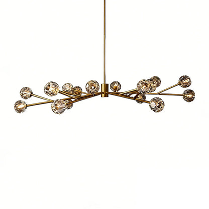 Grand Crystal Orb Branch Chandelier