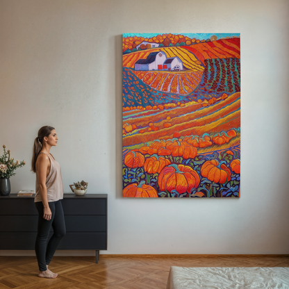 A Symphony of Harvest Hues Canvas Print