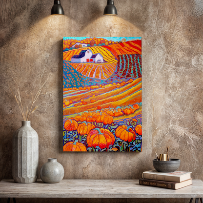 A Symphony of Harvest Hues Canvas Print
