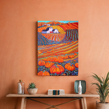 A Symphony of Harvest Hues Canvas Print