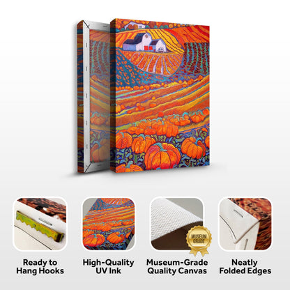 A Symphony of Harvest Hues Canvas Print