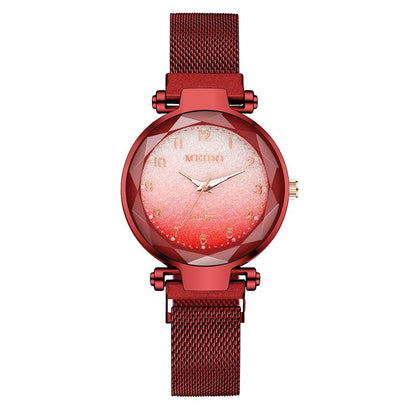 Women Magnet Buckle Gradient Color Watches Luxury Ladies Fashion Female Wristwatches For Gift Clock For Women and Girls