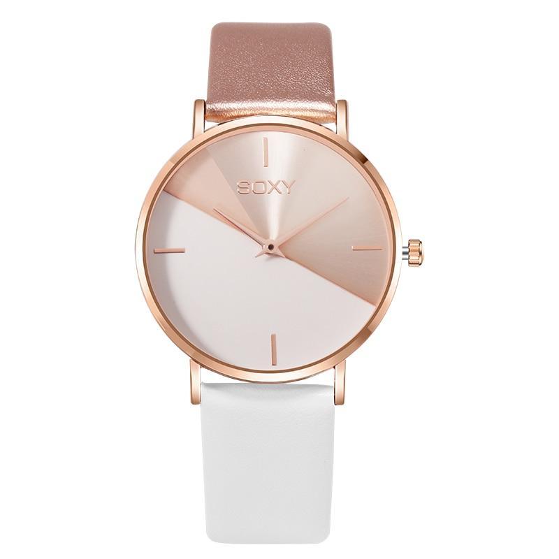 Women's Watch Leather Rose Gold Dress Female Clock Luxury Brand Design Women Watches Simple Fashion Ladies Watch For Women and Girls