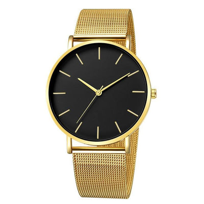 STEVVEX Men Watch Quartz Casual Watches Simple Metal Hour Reloj Quartz Watch Montre Mesh Stainless Steel clock For Men's and Boys