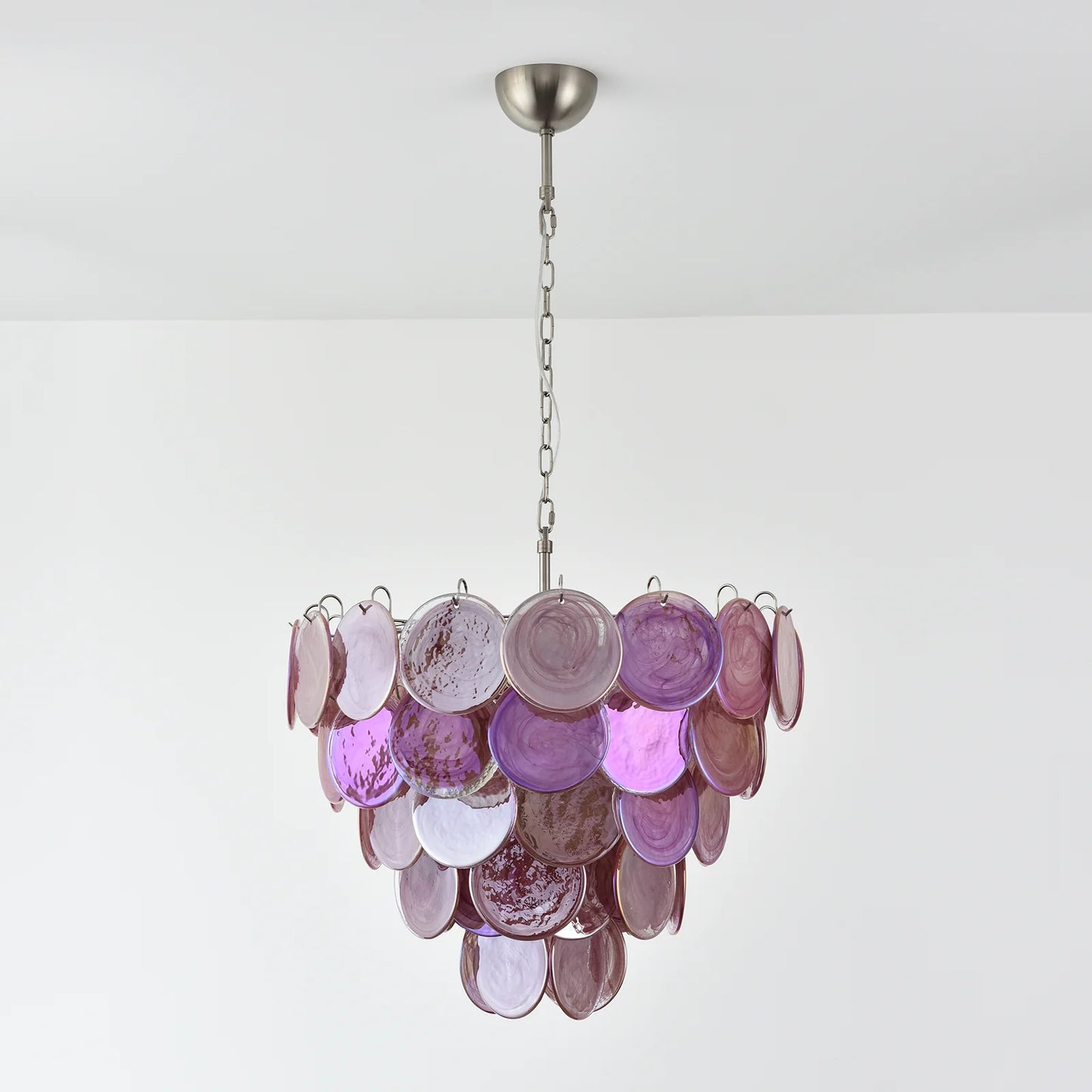 Opulent Rosé Murano Glass Chandelier