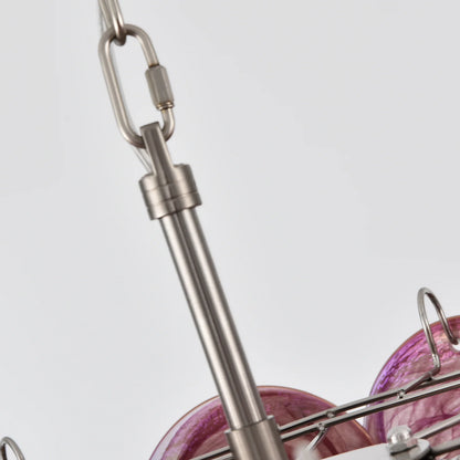 Opulent Rosé Murano Glass Chandelier