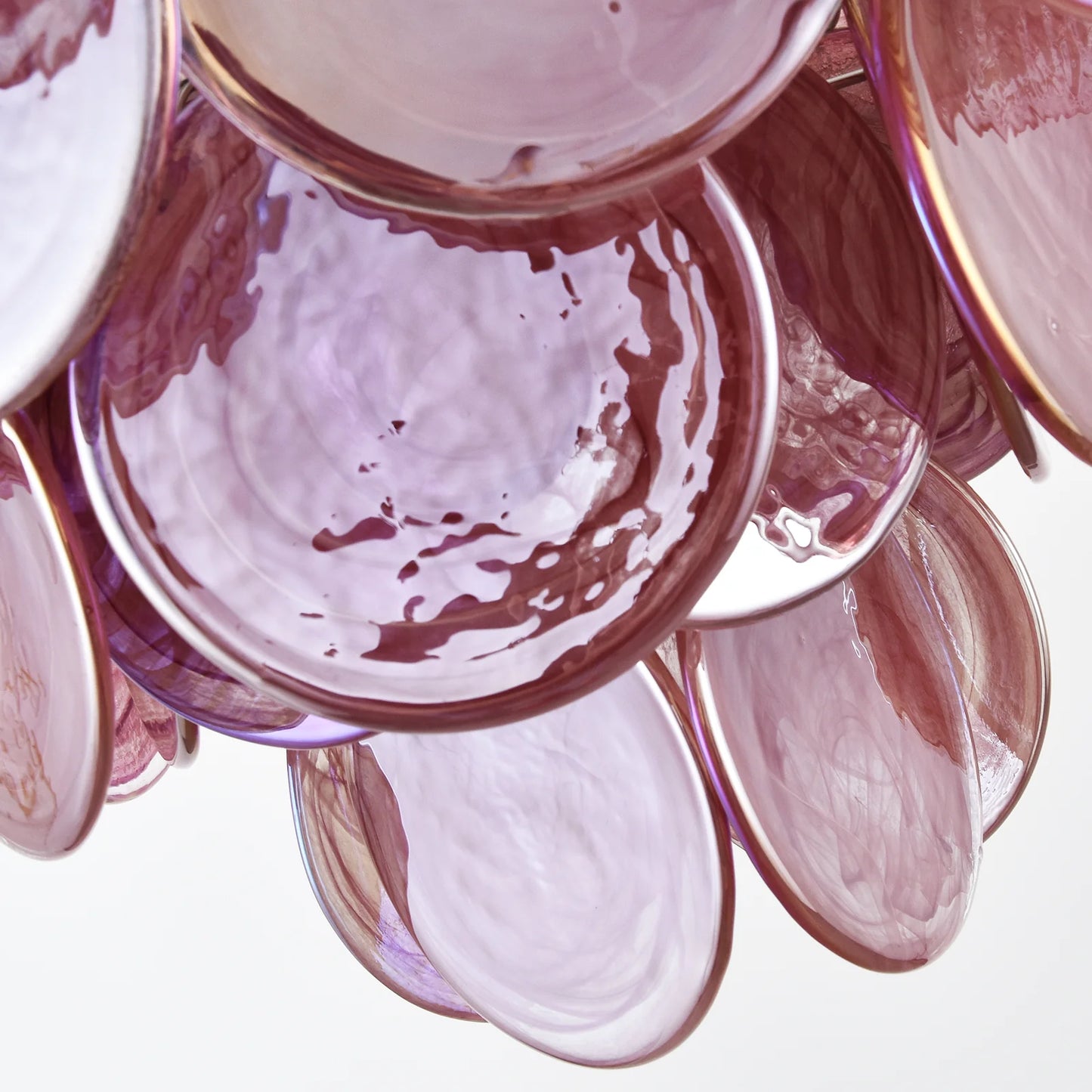 Opulent Rosé Murano Glass Chandelier