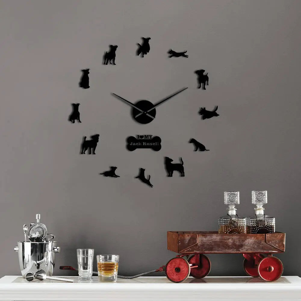3D Mirror-Effect Wall Clock