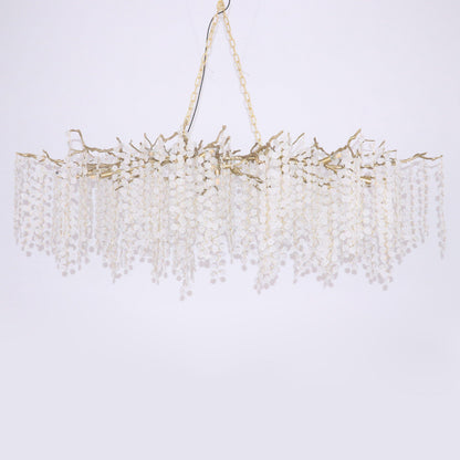 Shiro Noda Crystal Pendant Chandelier