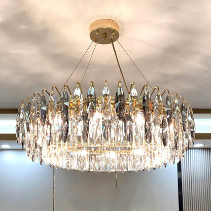 Elegant LED Crystal Chandelier - Contemporary Living Decor
