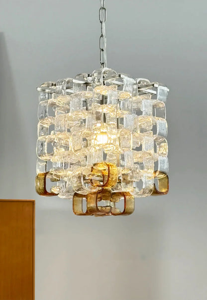 Murano Frosted Cube Chandelier
