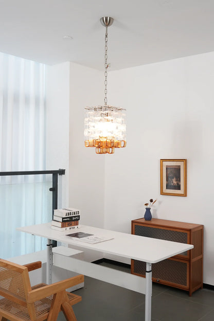 Murano Frosted Cube Chandelier