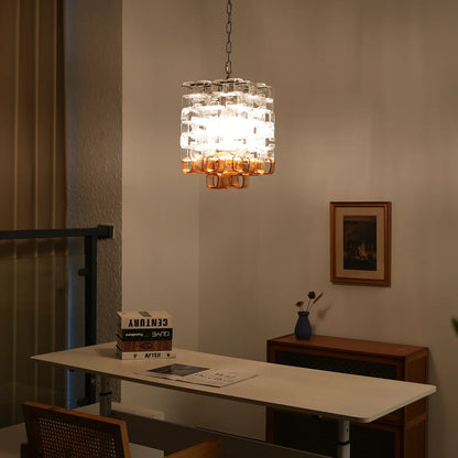 Murano Frosted Cube Chandelier